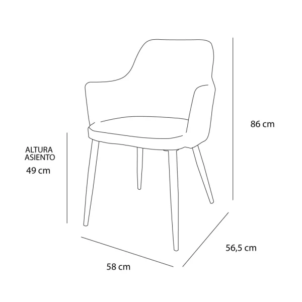 SILLÓN MANDARINA MARRÓN