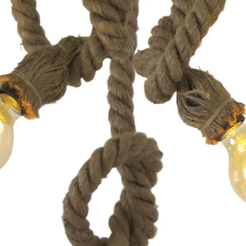 LÁMPARA DE TECHO CUERDA BARCO 3 LUCES