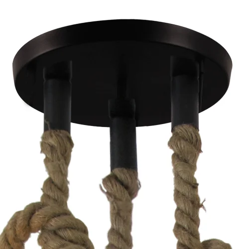 LÁMPARA DE TECHO CUERDA BARCO 3 LUCES