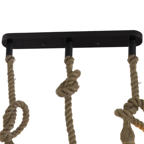 LÁMPARA DE TECHO 3 LUCES CUERDA BARCO