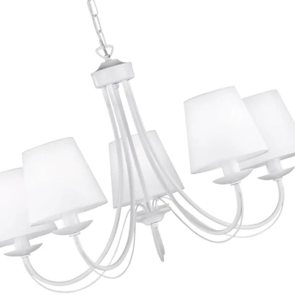 LÁMPARA DE TECHO 5 LUCES ARIZONA BLANCA LÁMPARA DE TECHO 5 LUCES ARIZONA BLANCA