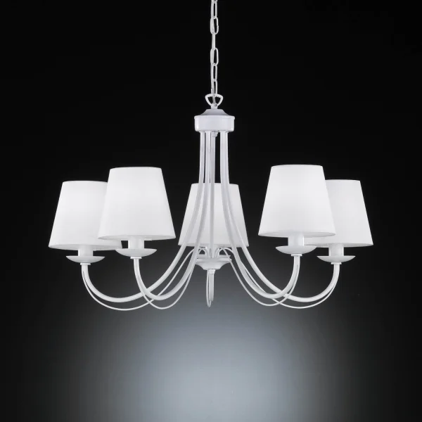 LÁMPARA DE TECHO 5 LUCES ARIZONA BLANCA LÁMPARA DE TECHO 5 LUCES ARIZONA BLANCA