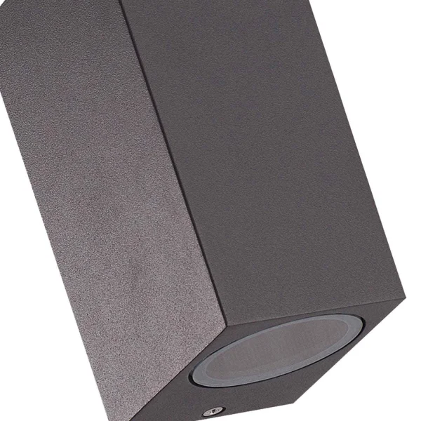 APLIQUE EXTERIOR FEROX 2 LUCES GU10 ANTRACITA