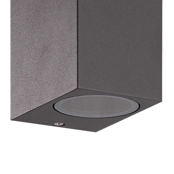 APLIQUE EXTERIOR FEROX 2 LUCES GU10 ANTRACITA