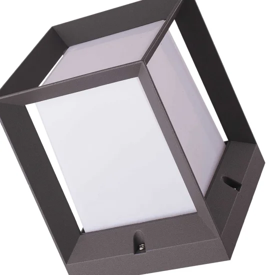 SOBREMURO EXTERIOR SNOWDROP 22CM E27 ANTRÁCITA 2