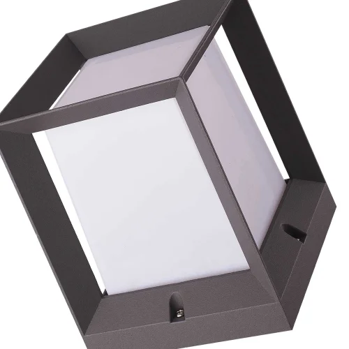 SOBREMURO EXTERIOR SNOWDROP 22CM E27 ANTRÁCITA