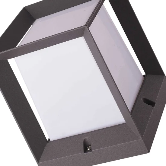 SOBREMURO EXTERIOR SNOWDROP 16CM E27 ANTRÁCITA 2