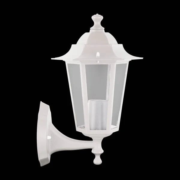 APLIQUE EXTERIOR HEXAGONAL BLANCO E27