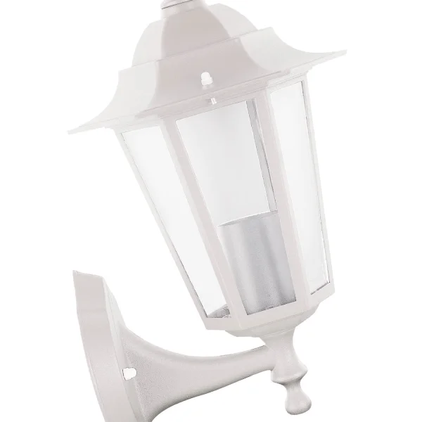 APLIQUE EXTERIOR HEXAGONAL BLANCO E27