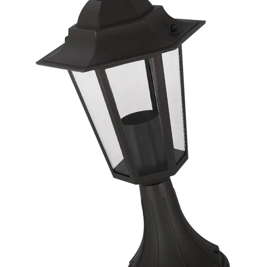 SOBREMURO HEXAGONAL NEGRO E27 2