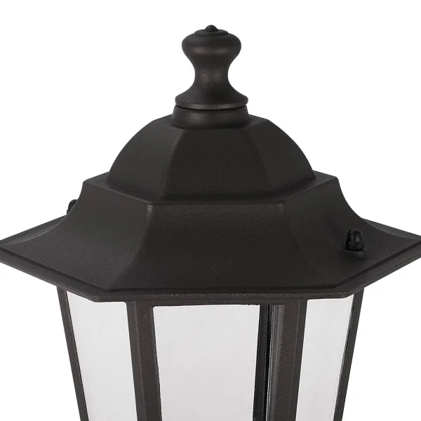 SOBREMURO HEXAGONAL NEGRO E27