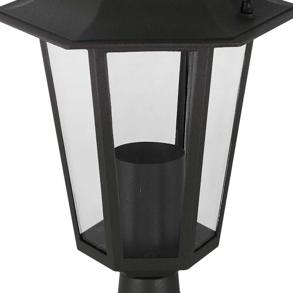 SOBREMURO HEXAGONAL NEGRO E27