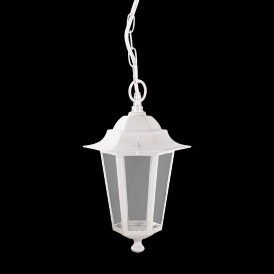 LÁMPARA COLGANTE EXTERIOR HEXAGONAL BLANCO 2