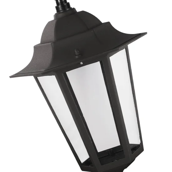 LÁMPARA COLGANTE EXTERIOR HEXAGONAL NEGRO 2