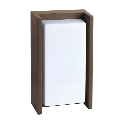 APLIQUE EXTERIOR LED HOUSTON 12W 4000K MARRÓN ÓXIDO