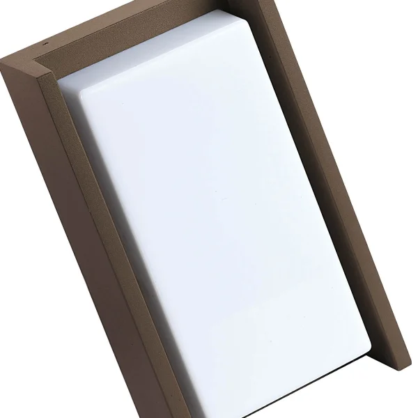 APLIQUE EXTERIOR LED HOUSTON 12W 4000K MARRÓN ÓXIDO