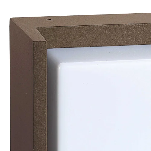 APLIQUE EXTERIOR LED HOUSTON 12W 4000K MARRÓN ÓXIDO