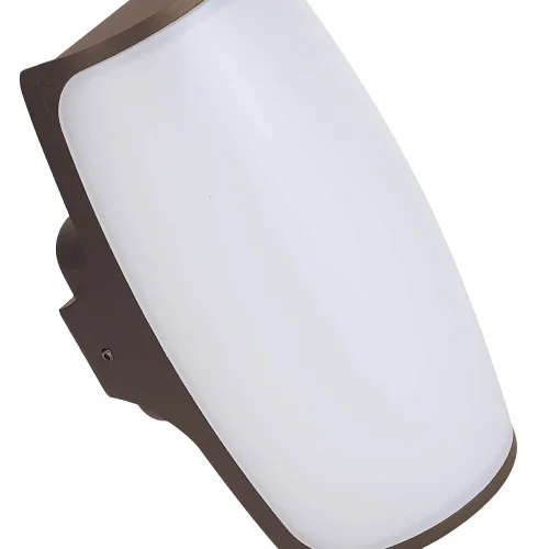 APLIQUE EXTERIOR LED HUDDINGE 12W Y 4000K MARRÓN ÓXIDO