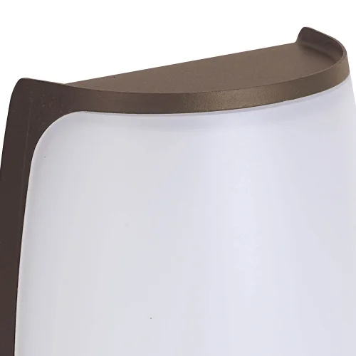 APLIQUE EXTERIOR LED HUDDINGE 12W Y 4000K MARRÓN ÓXIDO