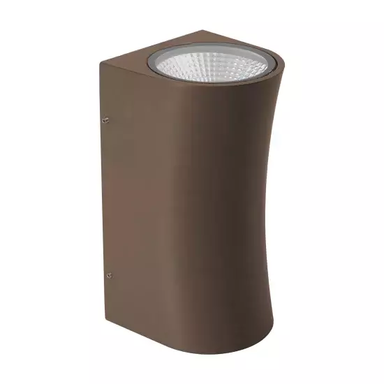 APLIQUE EXTERIOR LED MASSACHUSSETS 10W 4000K MARRÓN ÓXIDO