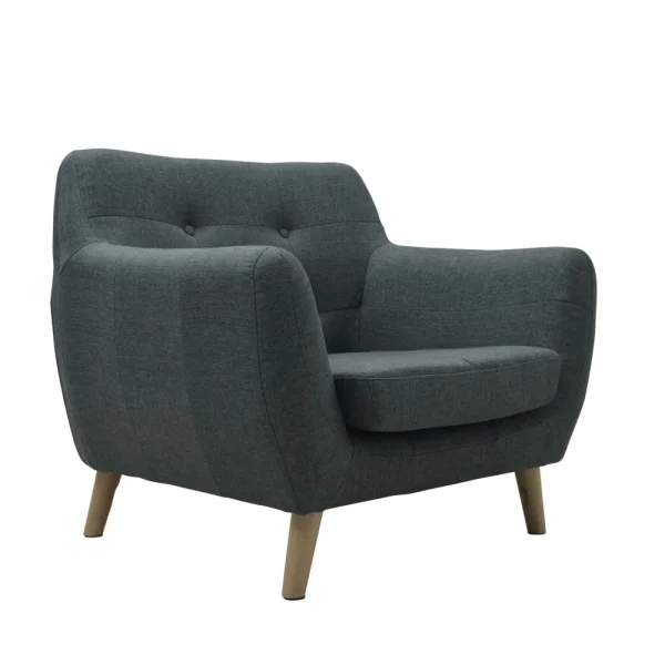 SILLÓN CLEMENTINA VINTAGE GRIS OLIVA