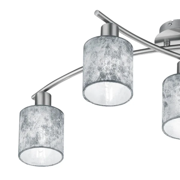 PLAFÓN DE TECHO 5 LUCES PICCOLO PLATA PLAFÓN DE TECHO 5 LUCES PICCOLO PLATA