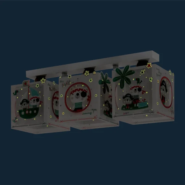 PLAFÓN INFANTIL 3 LUCES LOS PIRATAS PLAFÓN INFANTIL 3 LUCES LOS PIRATAS