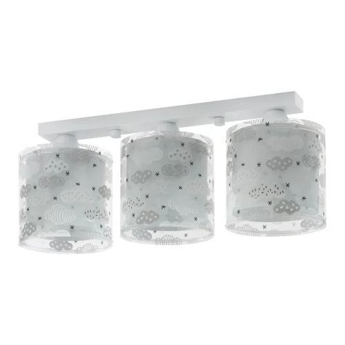 PLAFÓN INFANTIL 3 LUCES CLOUDS GRIS