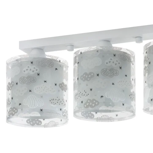 PLAFÓN INFANTIL 3 LUCES CLOUDS GRIS