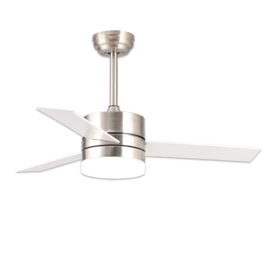 VENTILADOR DE TECHO LED LORENZO 16W 3 PALAS NÍQUEL