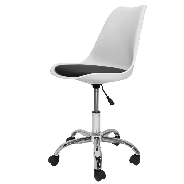 SILLA TOWER BLANCA/COJÍN NEGRO ESCRITORIO SILLA TOWER BLANCA/COJÍN NEGRO ESCRITORIO