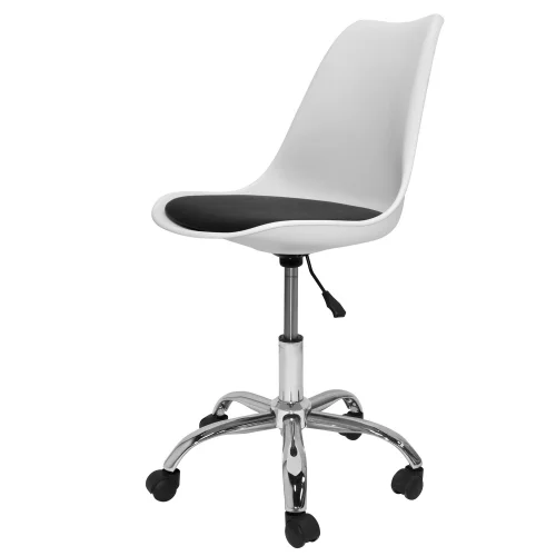 SILLA TOWER BLANCA/COJÍN NEGRO ESCRITORIO SILLA TOWER BLANCA/COJÍN NEGRO ESCRITORIO