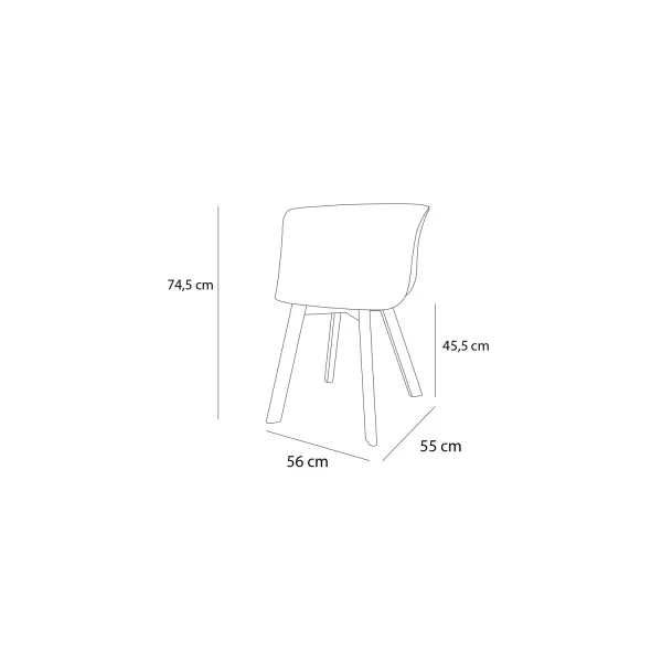 SILLÓN NORDIC WOOD ROSA SILLÓN NORDIC WOOD ROSA