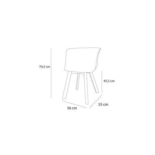 SILLÓN NORDIC WOOD ROSA SILLÓN NORDIC WOOD ROSA