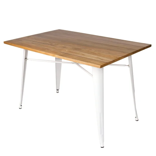 MESA JOSEPHINE BLANCA MADERA 120x80 CM