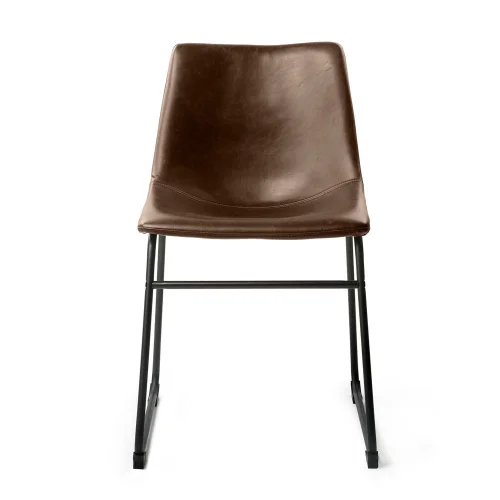 SILLA LENNIX VINTAGE MARRON