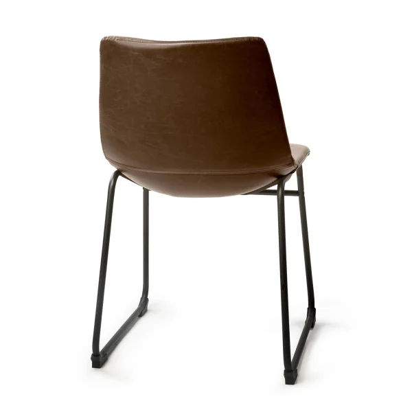 SILLA LENNIX VINTAGE MARRON