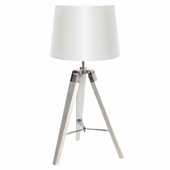 LÁMPARA DE MESA ABRIL PANTALLA BLANCA