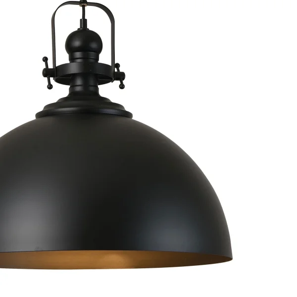 LÁMPARA DE TECHO ALDARA HIERRO NEGRO