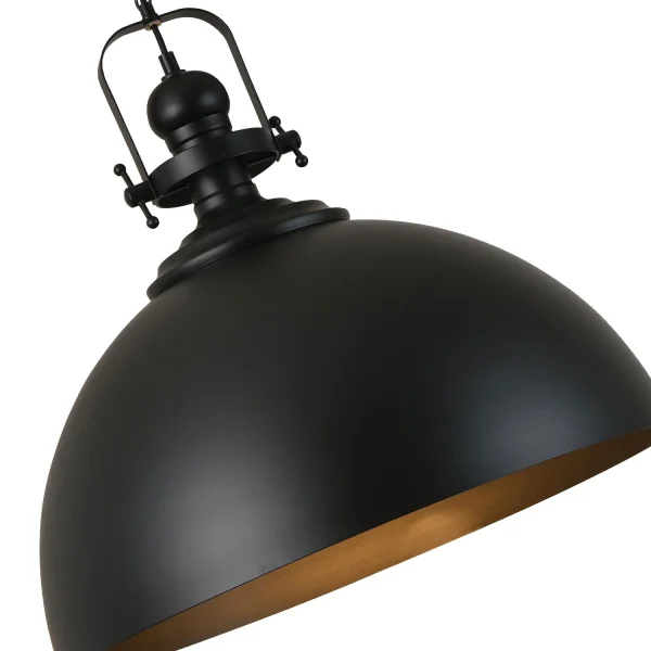 LÁMPARA DE TECHO ALDARA HIERRO NEGRO