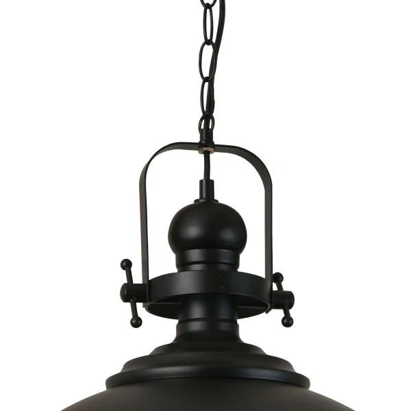 LÁMPARA DE TECHO ALDARA HIERRO NEGRO