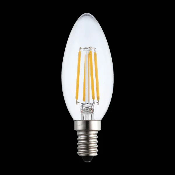 Olucia LORRAINE - E14 bombilla vela LED - 3W - 2700K - Regulable - Blanco