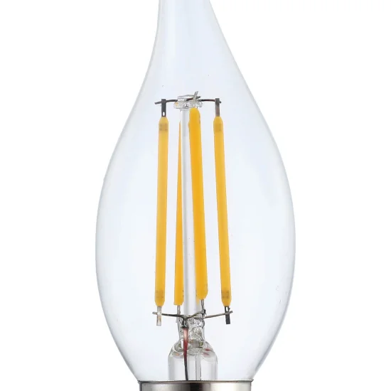 BOMBILLA VELA LED FILAMENTO E14 6W 2700K 2