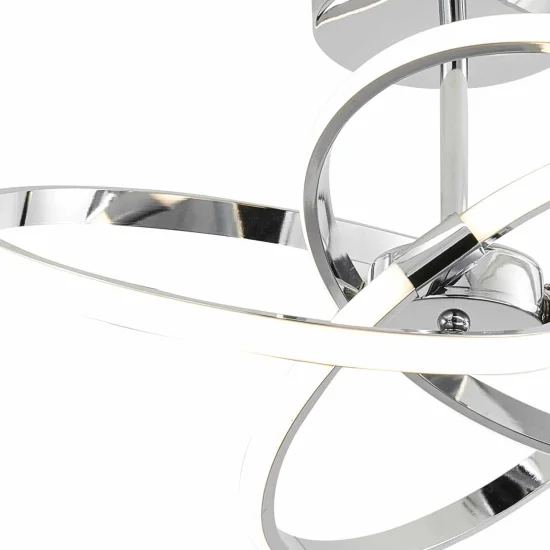 PLAFÓN DE TECHO LED NATHALIA 38W 4000K CROMO 2