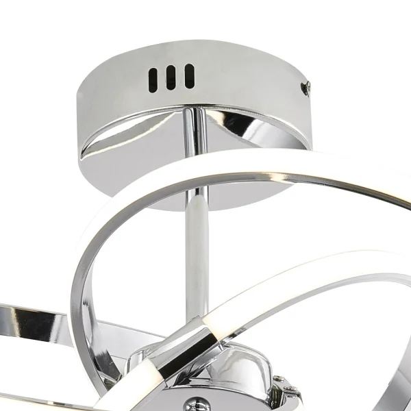 PLAFÓN DE TECHO LED NATHALIA 38W 4000K CROMO