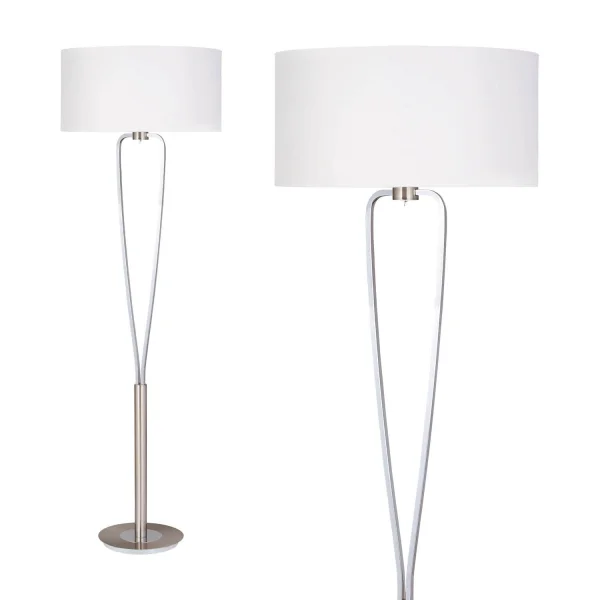 LÁMPARA DE PIE TOULOUSE NÍQUEL LÁMPARA DE PIE TOULOUSE NÍQUEL