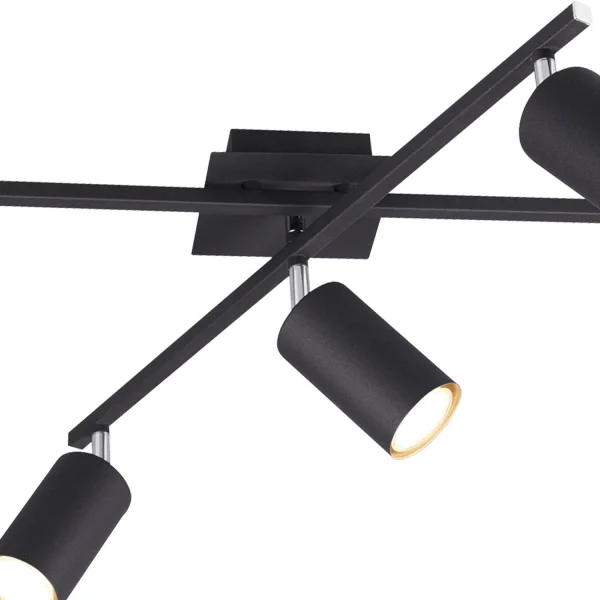 PLAFÓN DE TECHO GRAFTON NEGRO