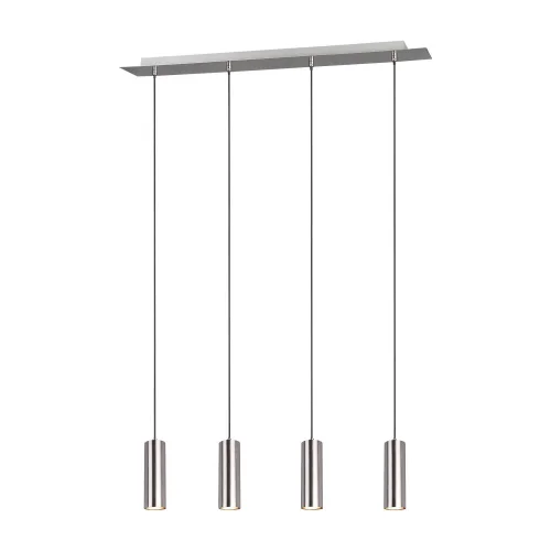 LÁMPARA DE TECHO GRAFTON 4 LUCES NÍQUEL MATE