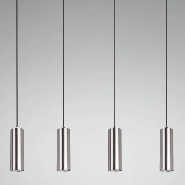 LÁMPARA DE TECHO GRAFTON 4 LUCES NÍQUEL MATE