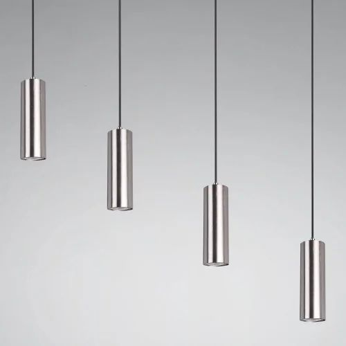 LÁMPARA DE TECHO GRAFTON 4 LUCES NÍQUEL MATE